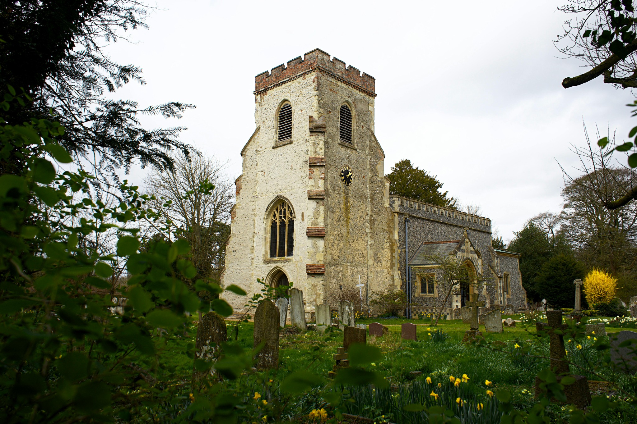 Buildings facing a village green